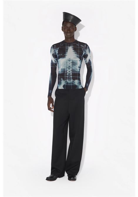 top squeletor donna nero e blu JEAN PAUL GAULTIER | 25/33-F-TO241-T580005956